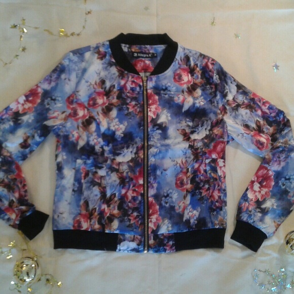 Allegra K Jackets & Blazers - New Floral bomber jacket for fall.